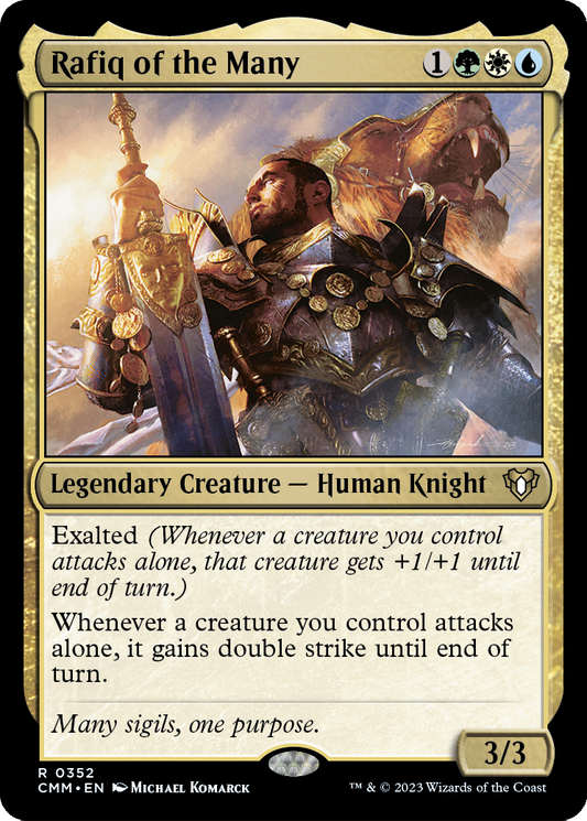 MAGIC: THE GATHERING  - Rafiq of the Many (CMM-352) - Commander Masters