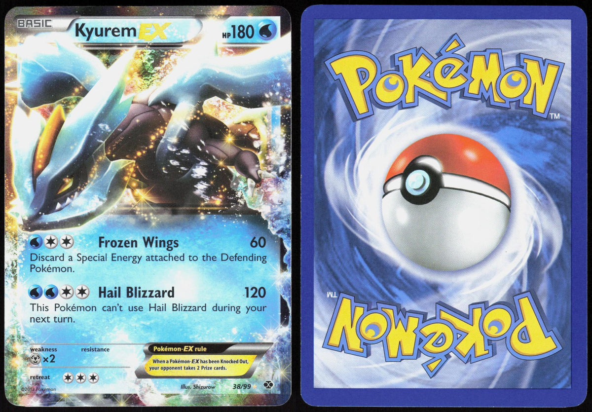 KYUREM EX 38/99 NEXT DESTINIES POKEMON ULTRA RARE HOLO LP