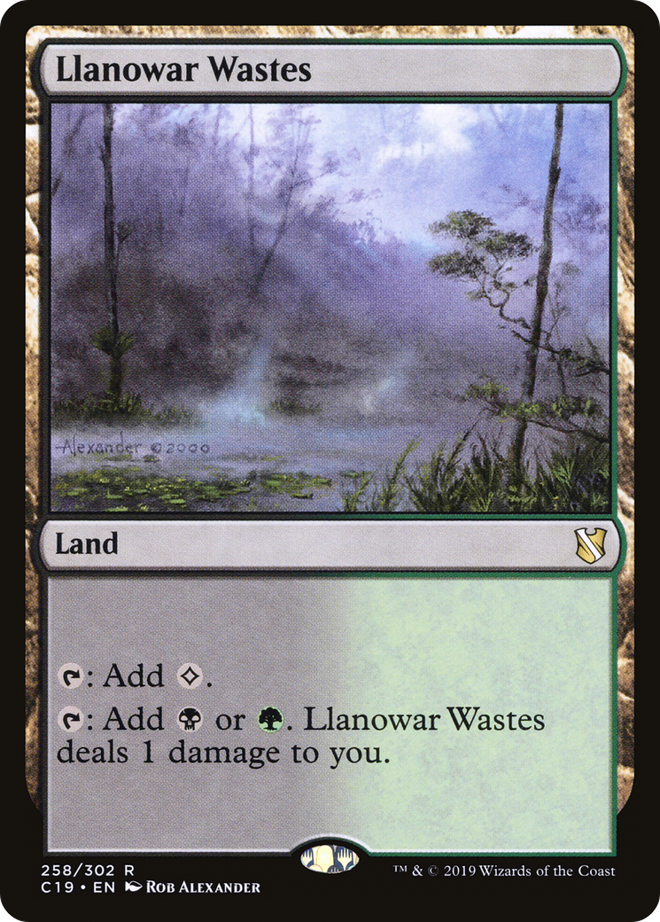 MAGIC: THE GATHERING  - Llanowar Wastes (C19-258) - Commander 2019