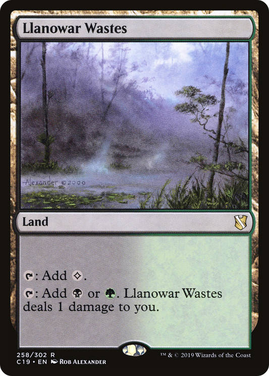 MAGIC: THE GATHERING  - Llanowar Wastes (C19-258) - Commander 2019