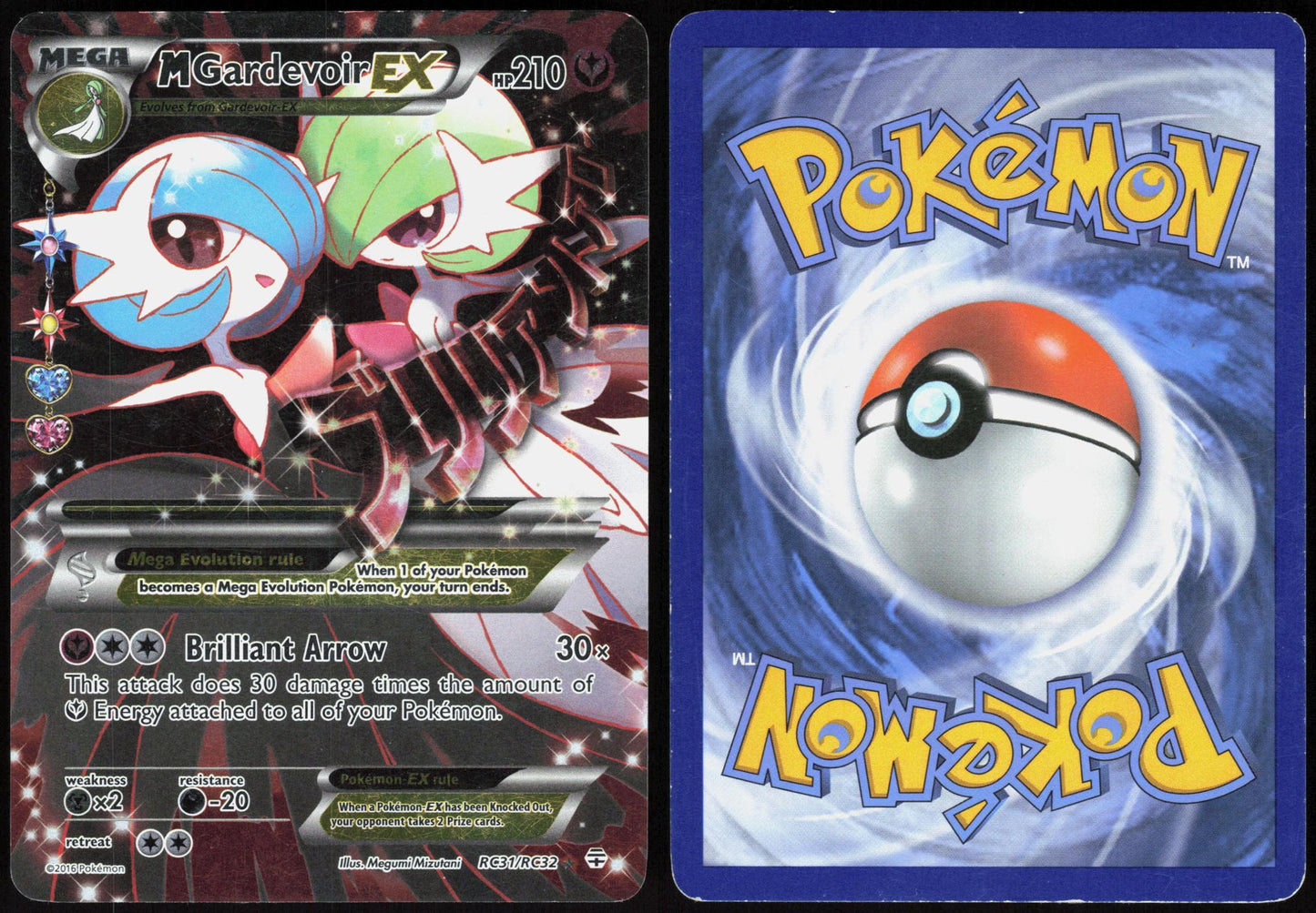 M GARDEVOIR EX RC31/RC32 GENERATIONS POKEMON ULTRA RARE HOLO MP