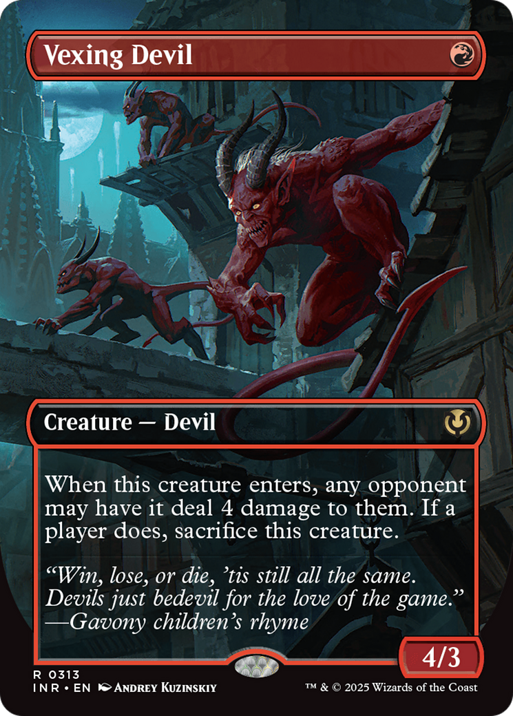 MAGIC: THE GATHERING  - Vexing Devil (Borderless) (INR-313) - Innistrad Remastered