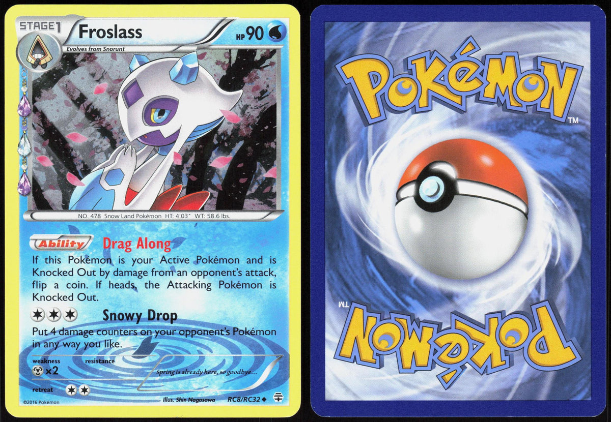 FROSLASS RC8/RC32 GENERATIONS POKEMON UNCOMMON HOLO LP