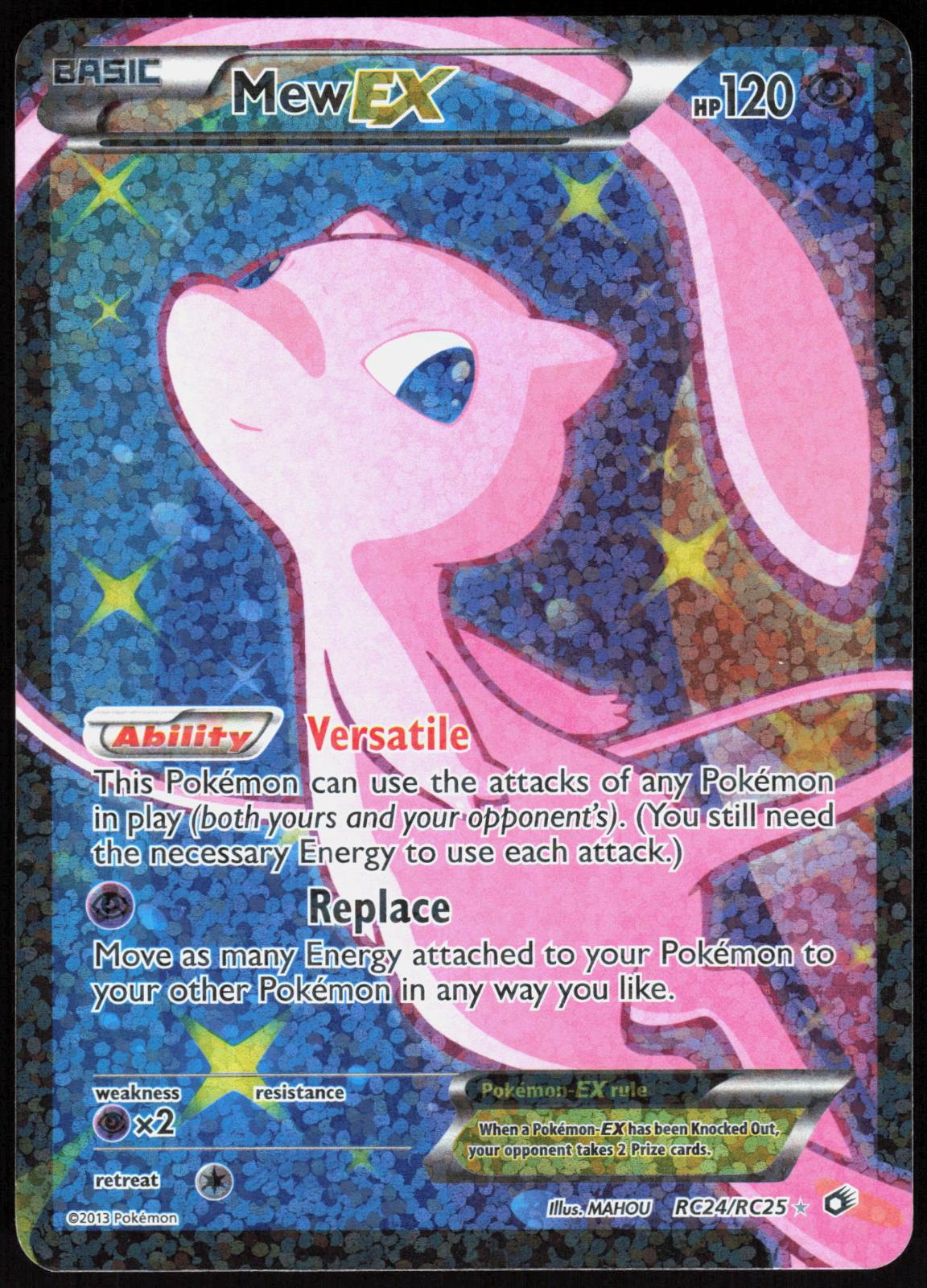MEW EX (FULL ART) RC24/RC25 LEGENDARY TREASURES POKEMON HOLO LP