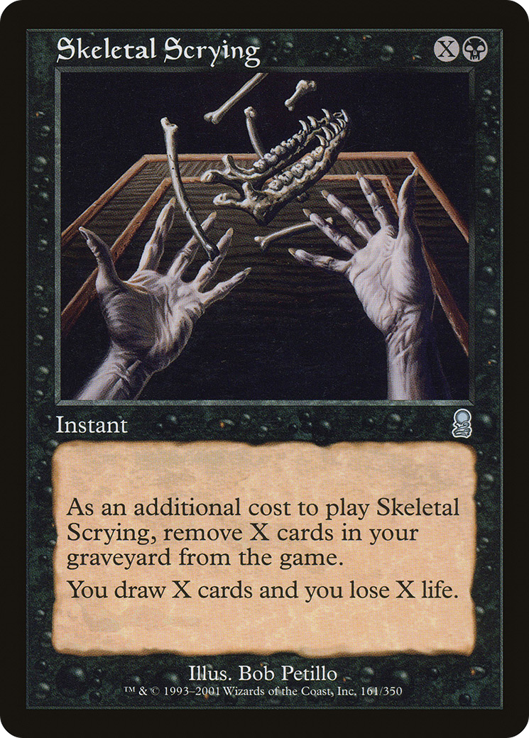 MAGIC: THE GATHERING  - Skeletal Scrying (ODY-161) - Odyssey Foil