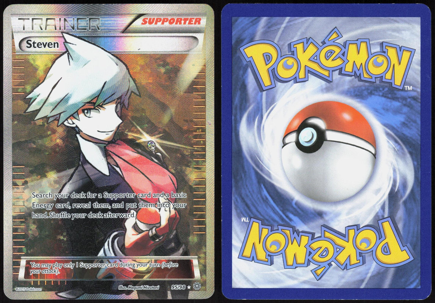 STEVEN 95/98 ANCIENT ORIGINS POKEMON ULTRA RARE LP