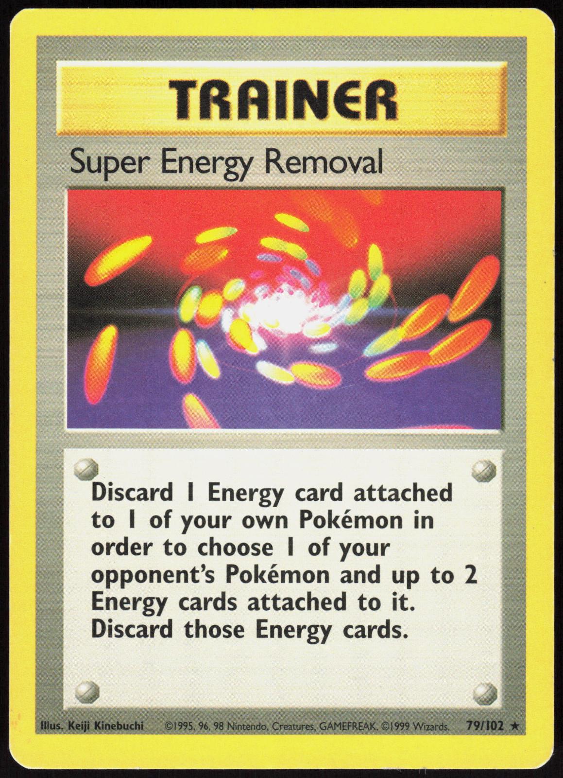 SUPER ENERGY REMOVAL 79/102 BASE SET UNLIMITED POKEMON RARE LP