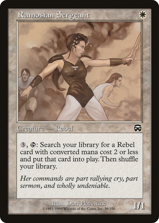 MAGIC: THE GATHERING  - Ramosian Sergeant (MMQ-039) - Mercadian Masques Foil