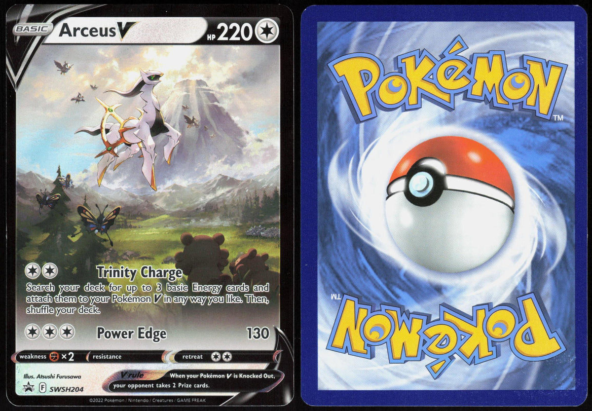 ARCEUS V SWSH204 SWORD & SHIELD PROMO POKEMON PROMO HOLO LP