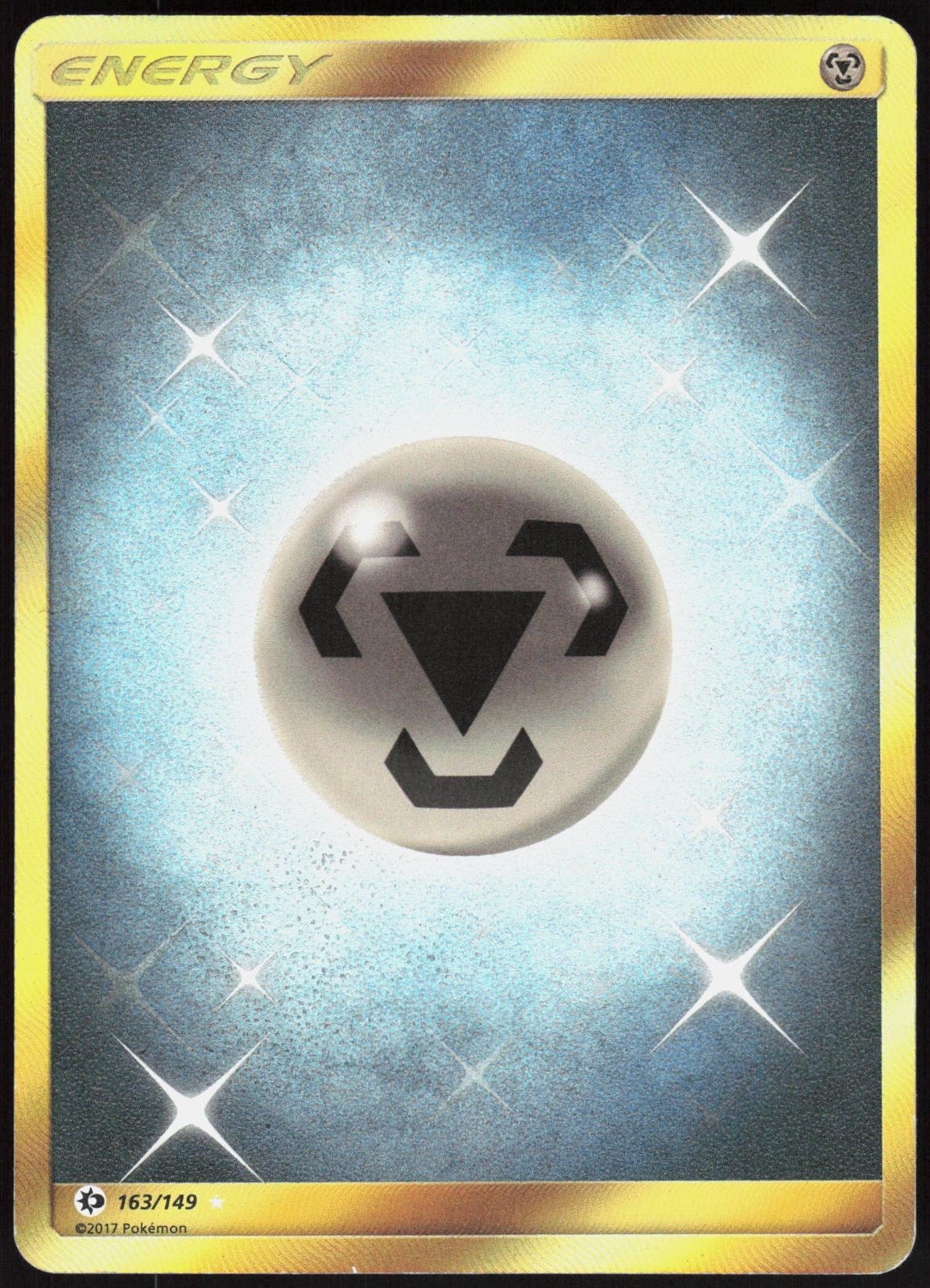 METAL ENERGY (SECRET) 163/149 SM BASE SET POKEMON SECRET RARE MP