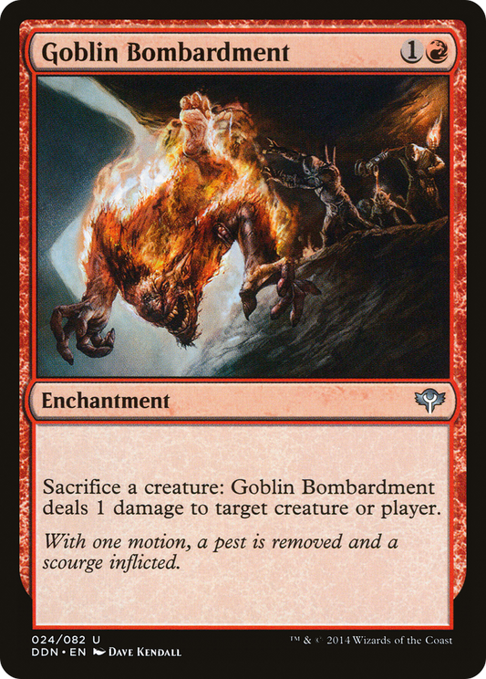 MAGIC: THE GATHERING  - Goblin Bombardment (DDN-024) - Duel Decks: Speed vs. Cunning