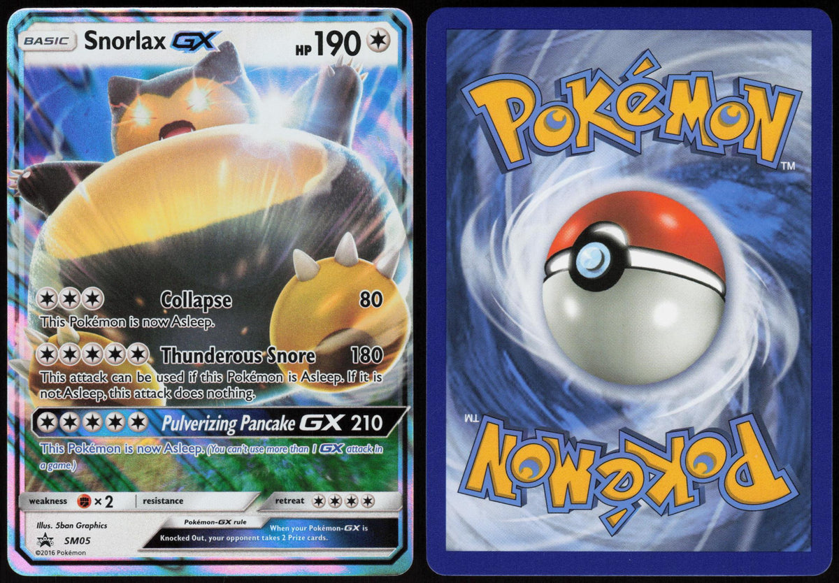 SNORLAX GX - SM05 SUN & MOON PROMO POKEMON PROMO HOLO LP