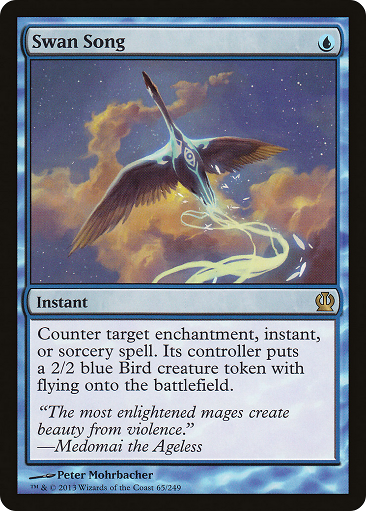 MAGIC: THE GATHERING  - Swan Song (THS-065) - Theros Foil