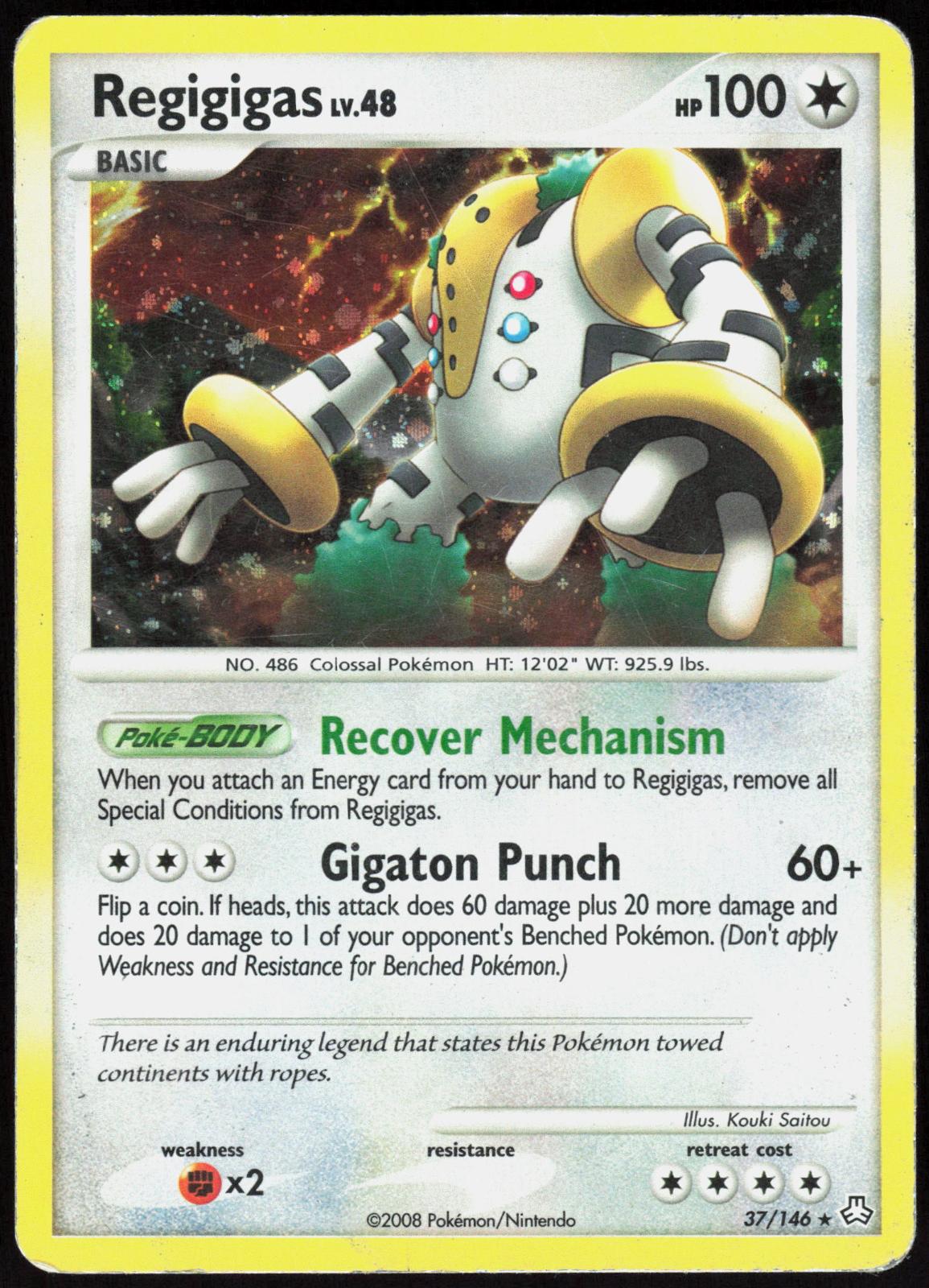 REGIGIGAS (DP LEGENDS AWAKENED) 37/146 DECK EXCLUSIVES POKEMON HOLO RARE HP