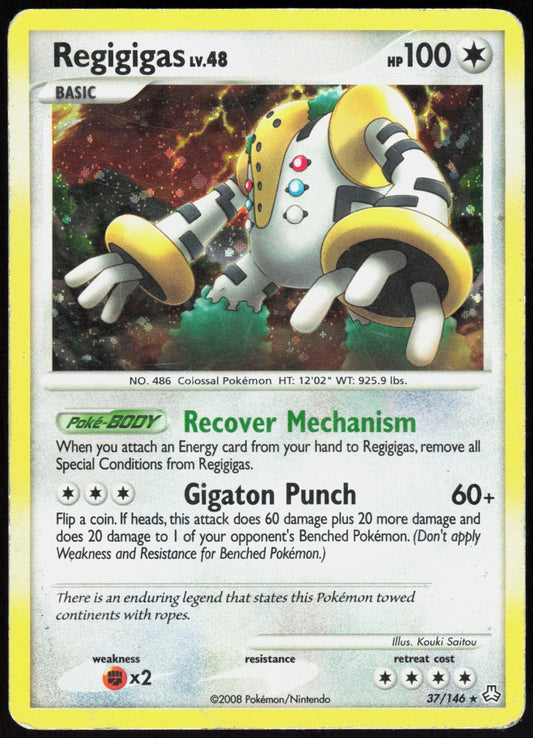 REGIGIGAS (DP LEGENDS AWAKENED) 37/146 DECK EXCLUSIVES POKEMON HOLO RARE HP