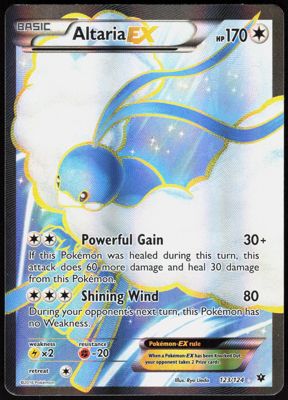 ALTARIA EX 123/124 FATES COLLIDE POKEMON ULTRA RARE HOLO LP