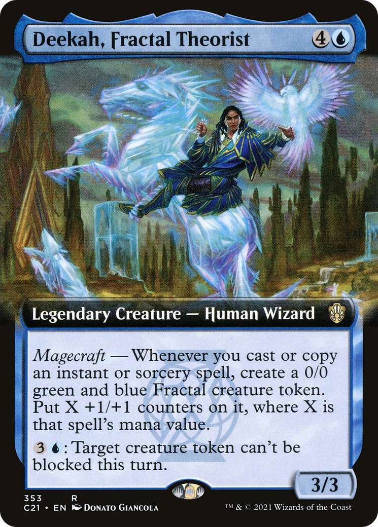 MAGIC: THE GATHERING  - Deekah, Fractal Theorist (Extended Art) (C21-353) - Commander 2021: (Extended Art)