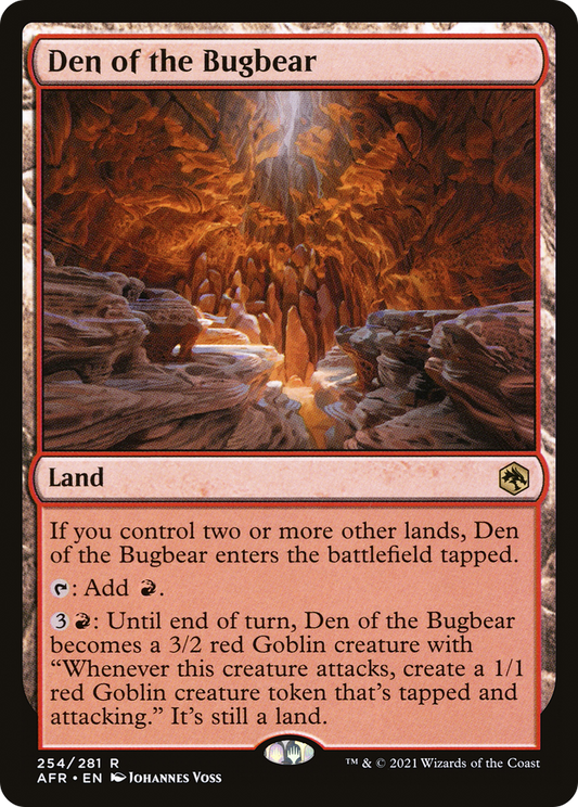 MAGIC: THE GATHERING  - Den of the Bugbear (AFR-254) - Adventures in the Forgotten Realms