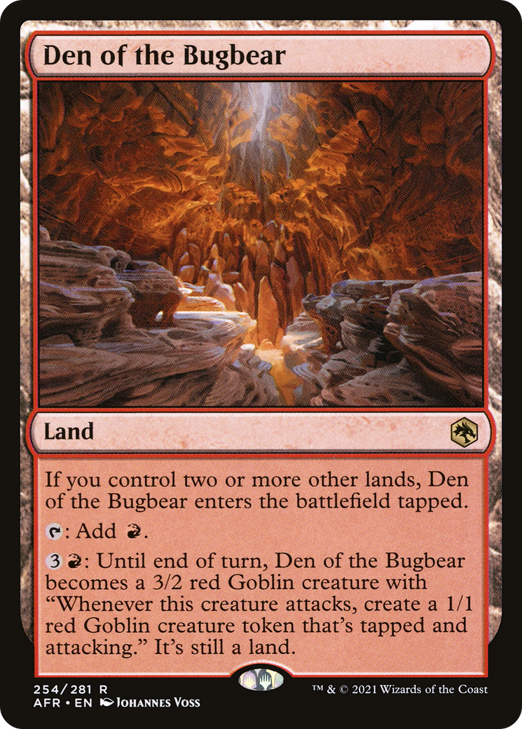 MAGIC: THE GATHERING  - Den of the Bugbear (AFR-254) - Adventures in the Forgotten Realms Foil
