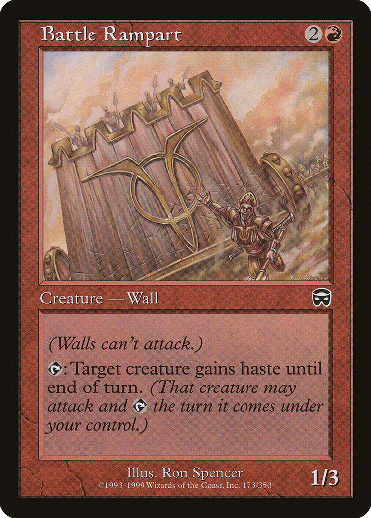 MAGIC: THE GATHERING  - Battle Rampart (MMQ-173) - Mercadian Masques