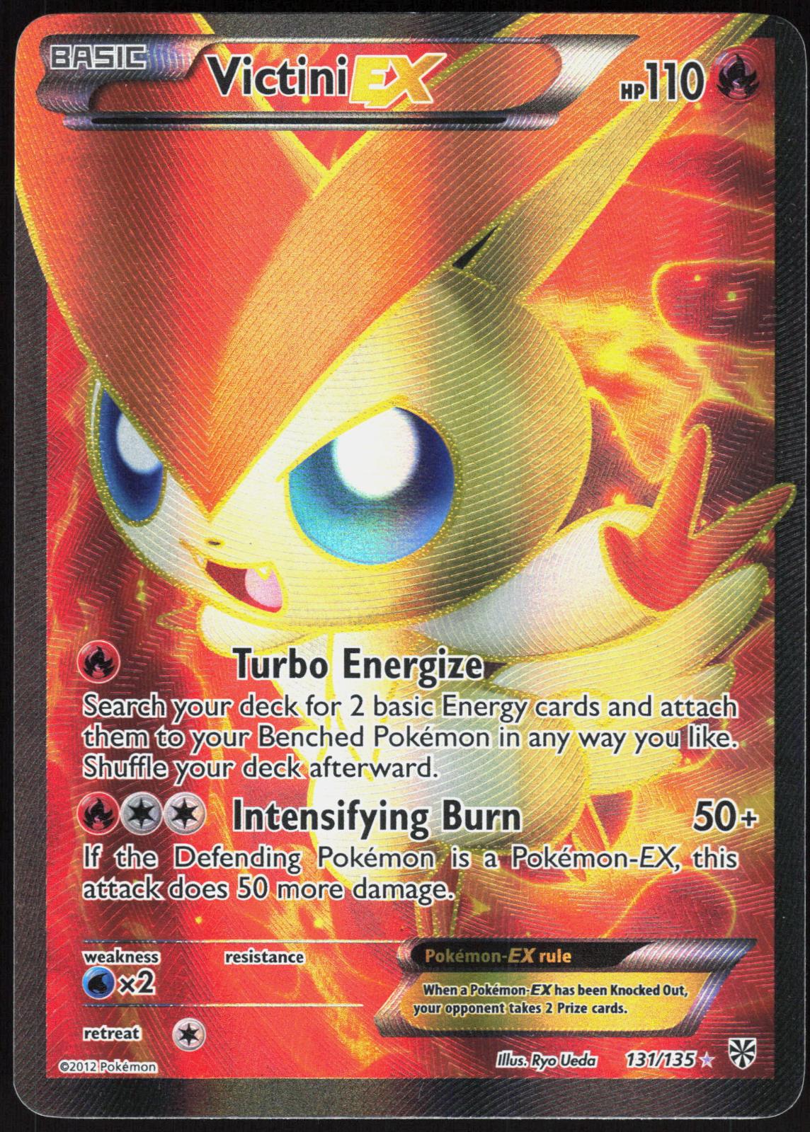 VICTINI EX 131/135 PLASMA STORM POKEMON ULTRA RARE LP