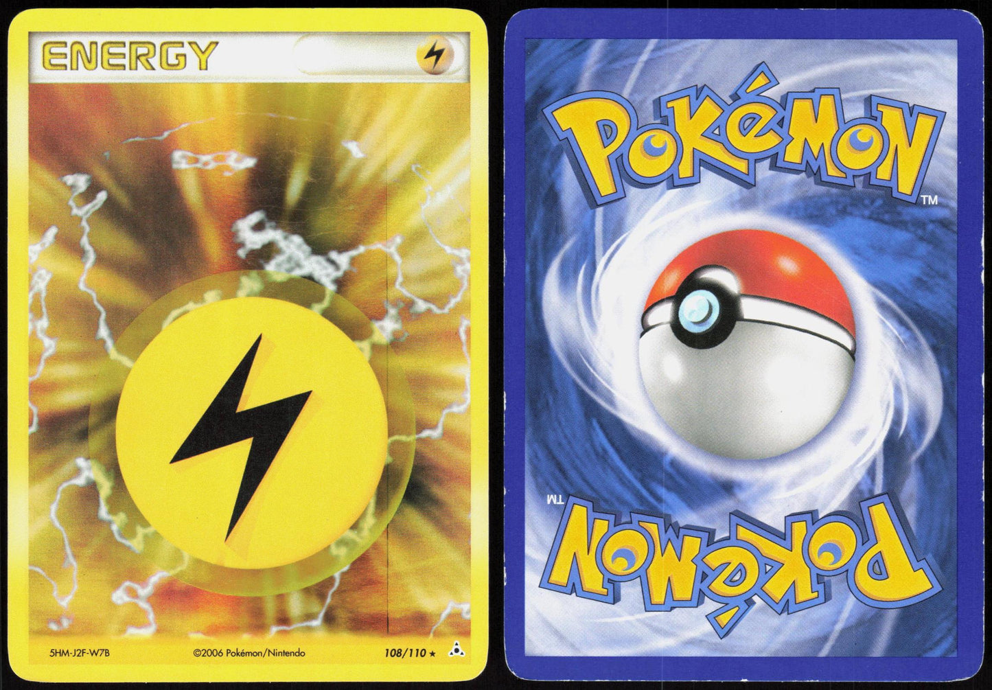 LIGHTNING ENERGY 108/110 HOLON PHANTOMS POKEMON RARE HOLO MP