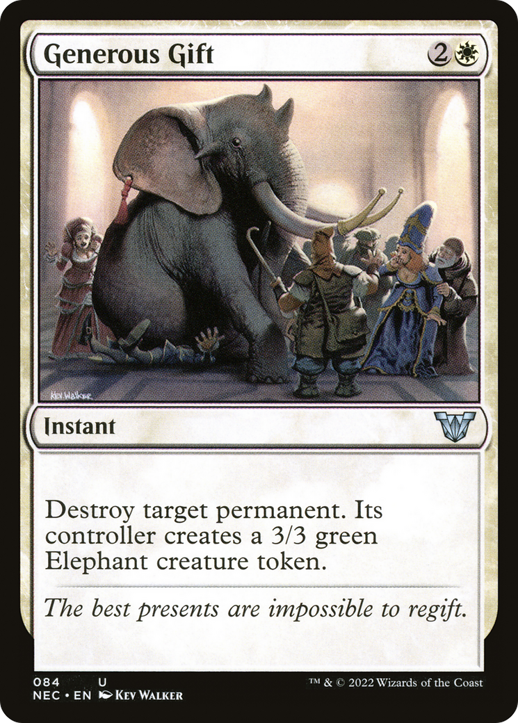 MAGIC: THE GATHERING  - Generous Gift (NEC-084) - Neon Dynasty Commander