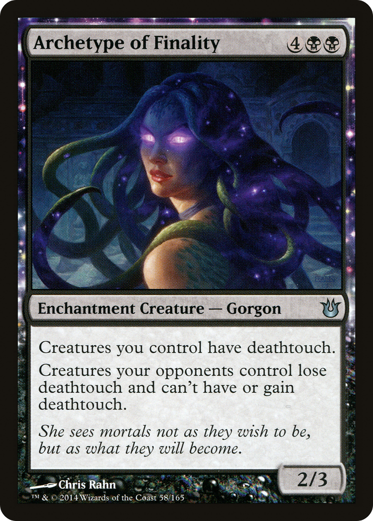 MAGIC: THE GATHERING  - Archetype of Finality (BNG-058) - Born of the Gods: (enchantment) Foil