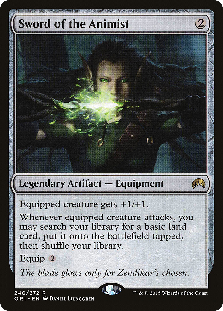 MAGIC: THE GATHERING  - Sword of the Animist (ORI-240) - Magic Origins