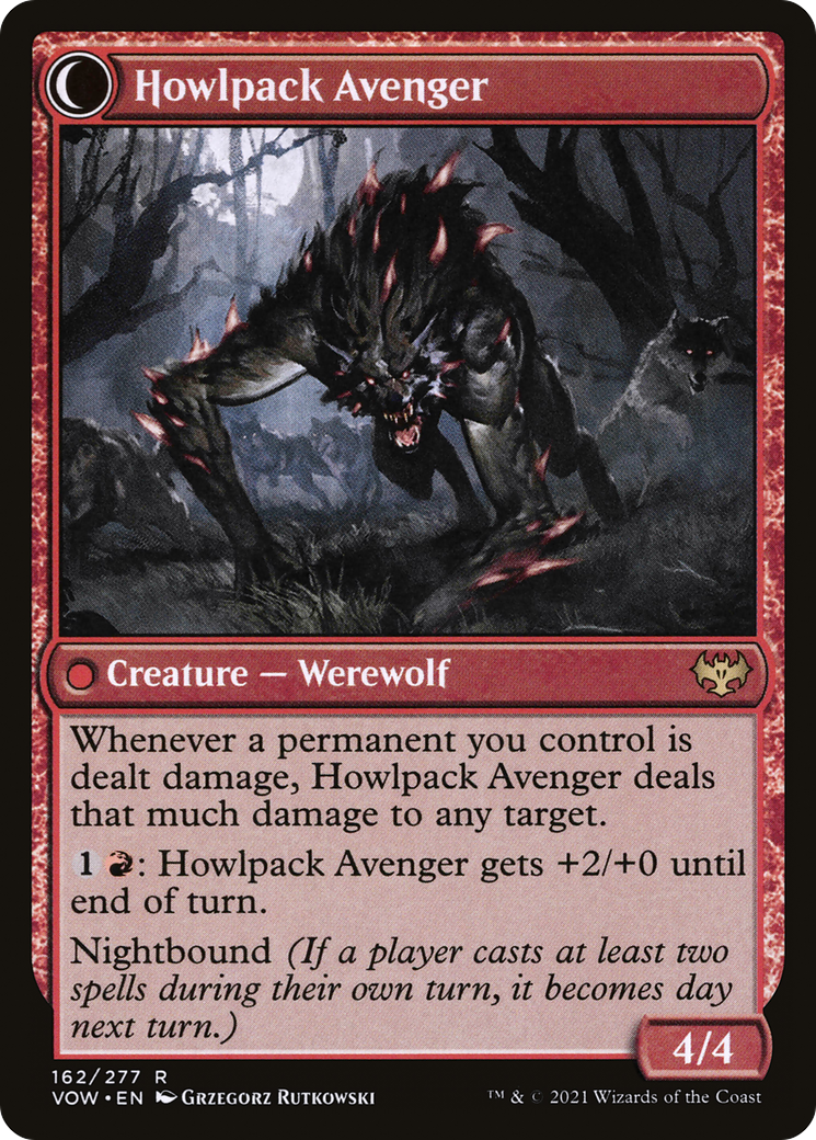 MAGIC: THE GATHERING  - Ill-Tempered Loner (VOW-162) - Innistrad: Crimson Vow: (Double Faced Transform)
