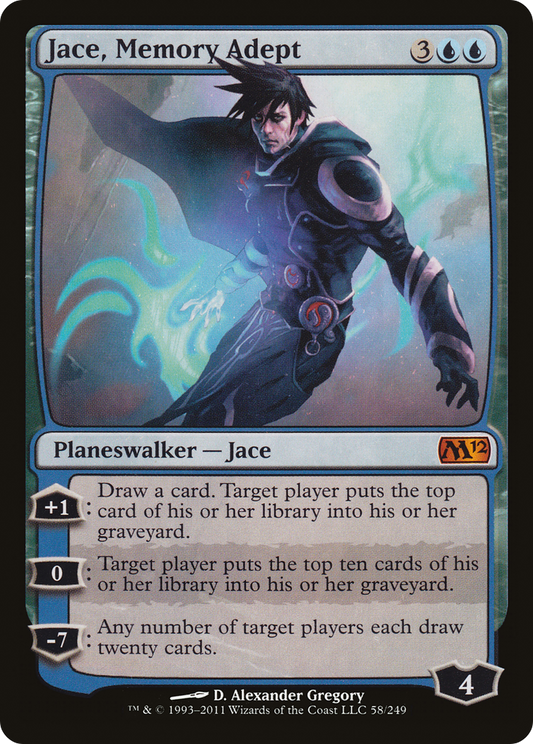 MAGIC: THE GATHERING  - Jace, Memory Adept (M12-058) - Magic 2012