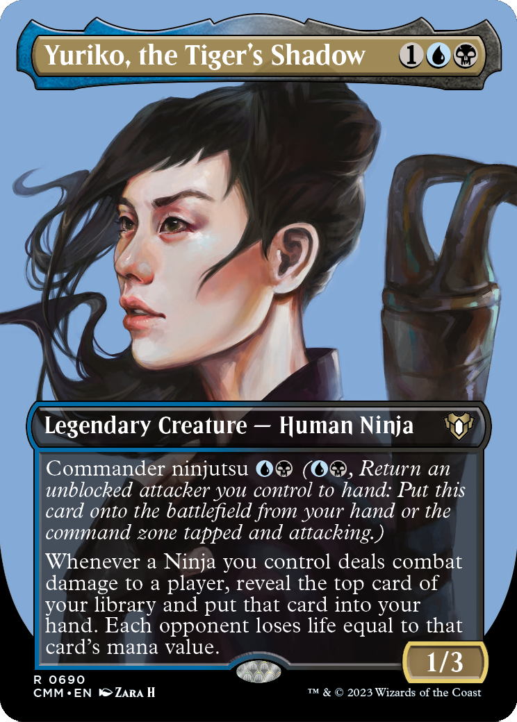 MAGIC: THE GATHERING  - Yuriko, the Tiger's Shadow (Borderless) (CMM-690) - Commander Masters