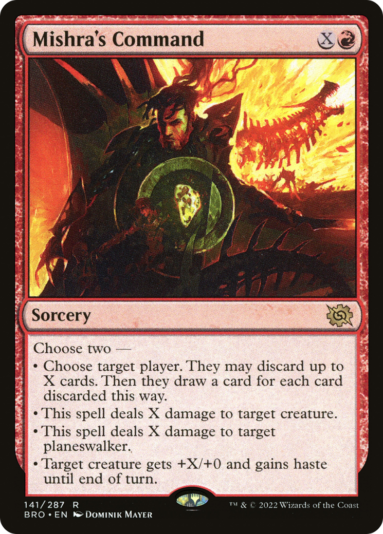 MAGIC: THE GATHERING  - Mishra's Command (BRO-141) - The Brothers' War