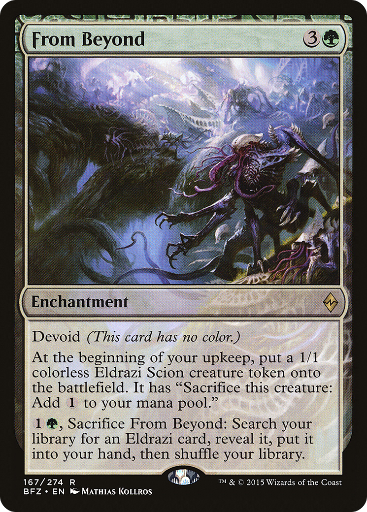 MAGIC: THE GATHERING  - From Beyond (BFZ-167) - Battle for Zendikar: (devoid)