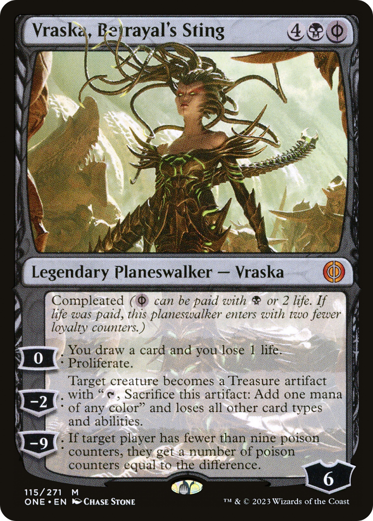 MAGIC: THE GATHERING  - Vraska, Betrayal's Sting (ONE-115) - Phyrexia: All Will Be One Foil