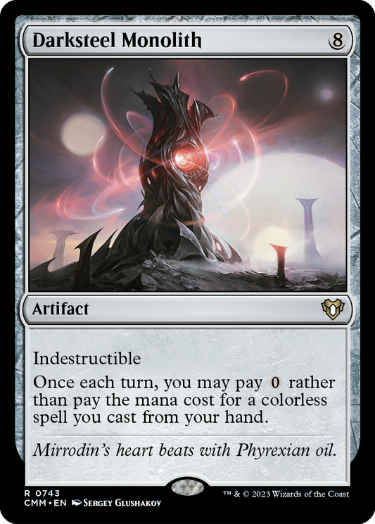 MAGIC: THE GATHERING  - Darksteel Monolith (CMM-743) - Commander Masters