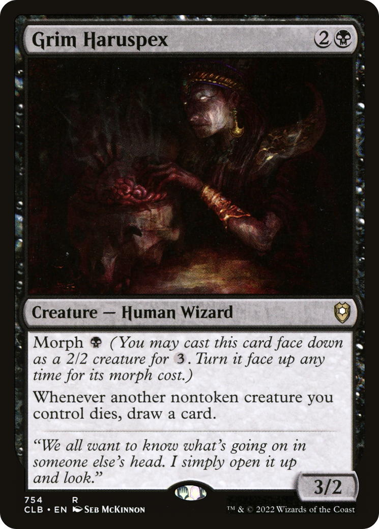 MAGIC: THE GATHERING  - Grim Haruspex (CLB-754) - Commander Legends: Battle for Baldur's Gate