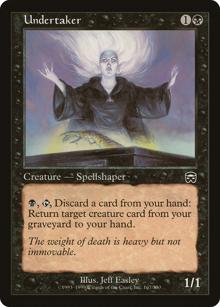 MAGIC: THE GATHERING  - Undertaker (MMQ-167) - Mercadian Masques