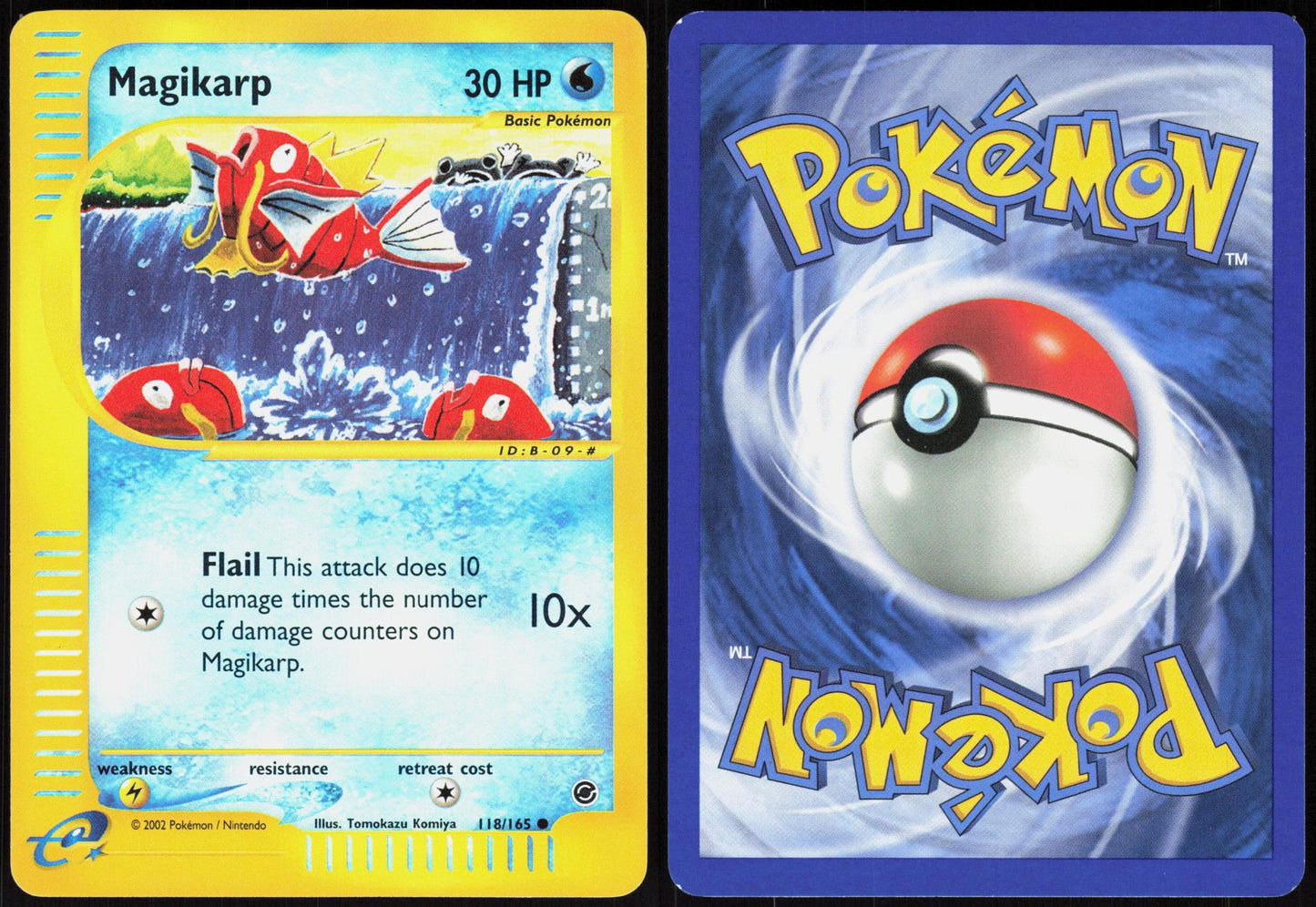 MAGIKARP 118/165 EXPEDITION BASE SET POKEMON COMMON LP