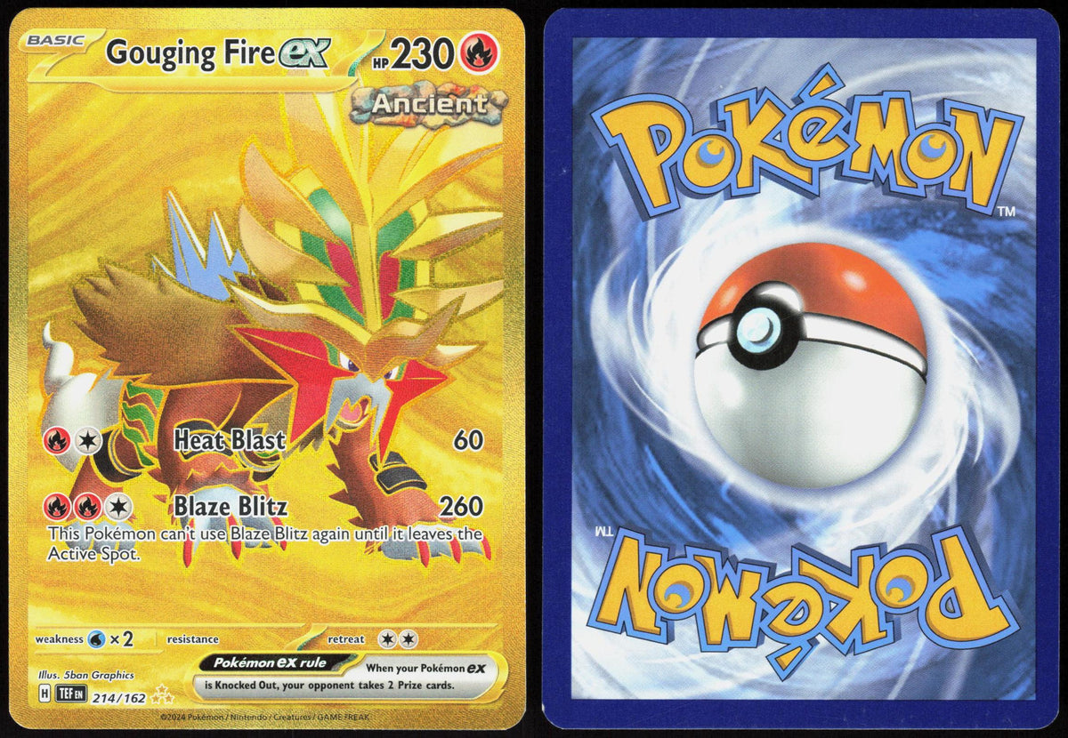 GOUGING FIRE EX 214/162 TEMPORAL FORCES POKEMON HYPER RARE HOLO LP