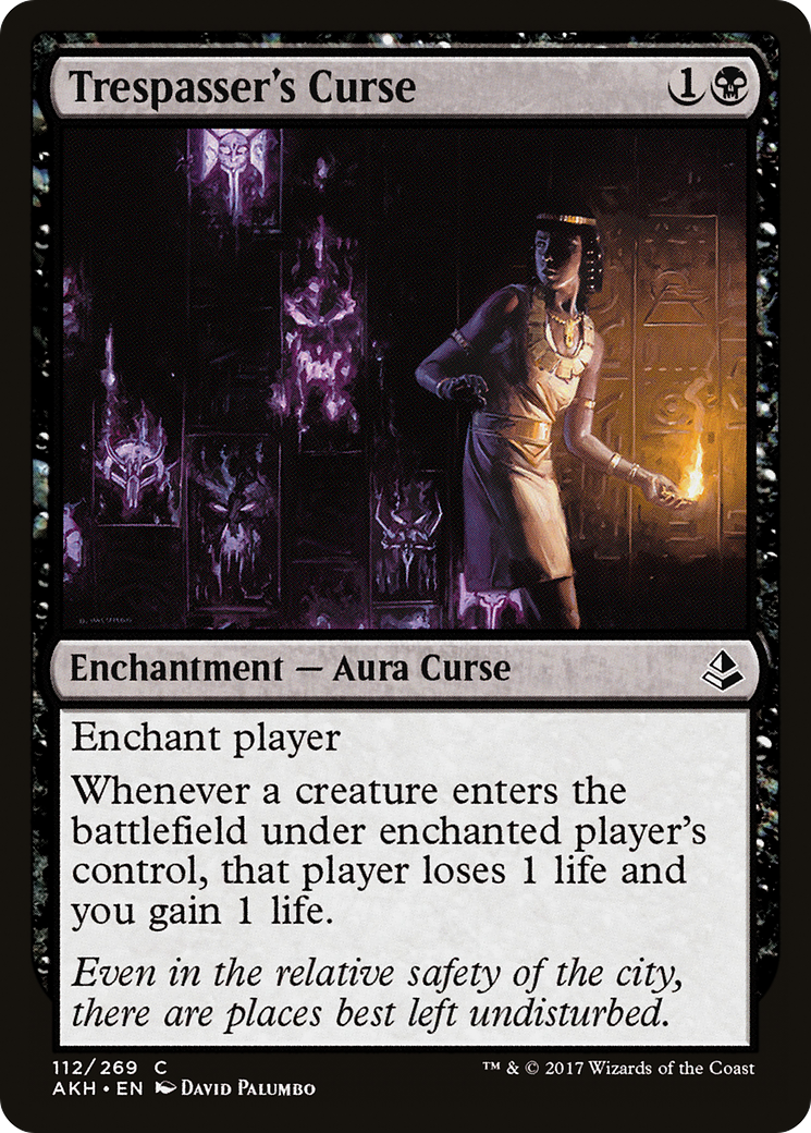 MAGIC: THE GATHERING  - Trespasser's Curse (AKH-112) - Amonkhet Foil
