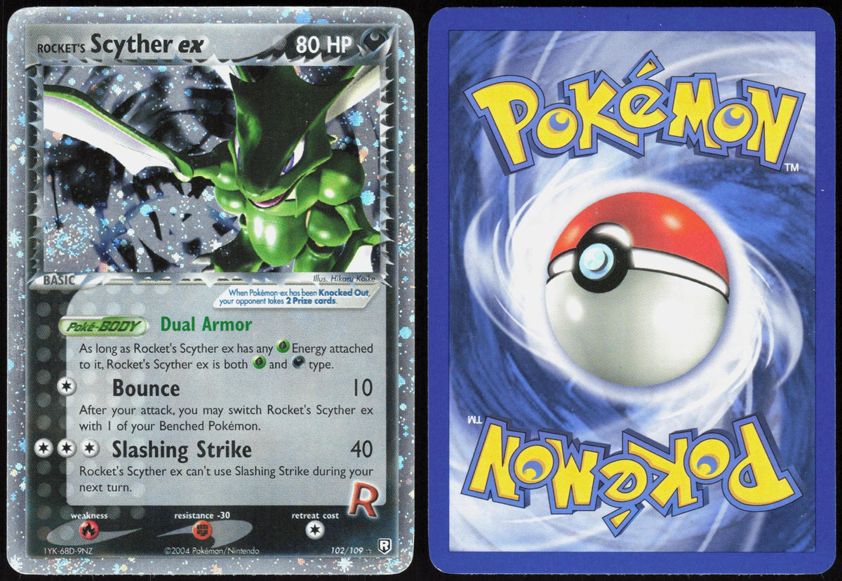 ROCKET'S SCYTHER EX 102/109 TEAM ROCKET RETURNS POKEMON EX RARE NM