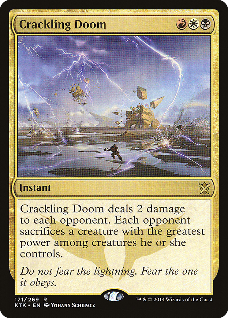 MAGIC: THE GATHERING  - Crackling Doom (KTK-171) - Khans of Tarkir Foil