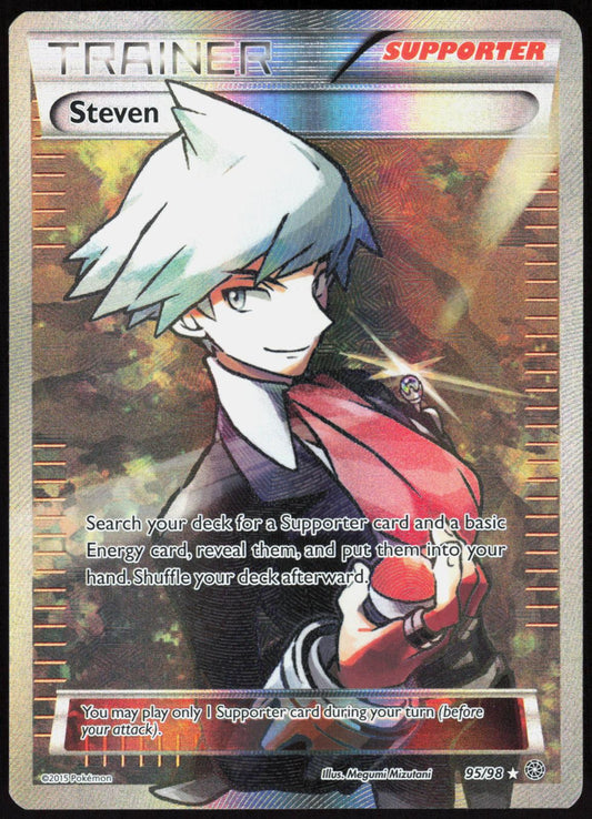 STEVEN 95/98 ANCIENT ORIGINS POKEMON ULTRA RARE HOLO LP