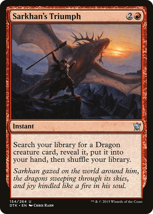 MAGIC: THE GATHERING  - Sarkhan's Triumph (DTK-154) - Dragons of Tarkir