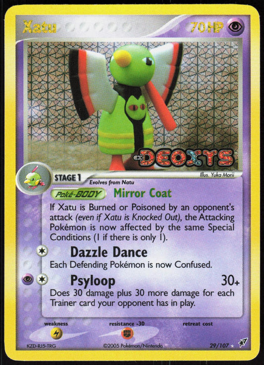 XATU 29/107 DEOXYS POKEMON RARE REVERSE HOLO LP