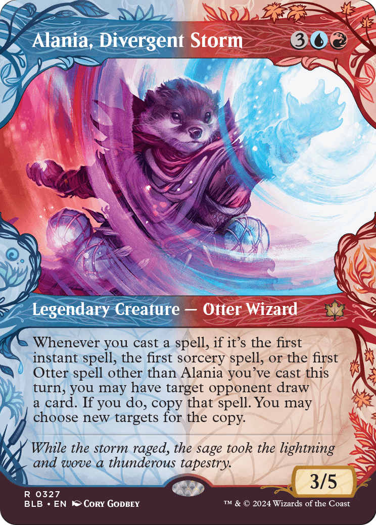 MAGIC: THE GATHERING  - Alania, Divergent Storm (Showcase) (BLB-327) - Bloomburrow: (Showcase) (Borderless)