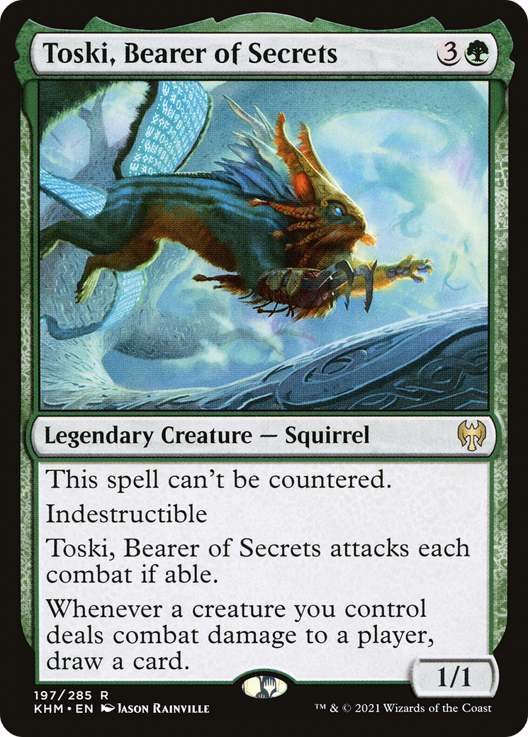 MAGIC: THE GATHERING  - Toski, Bearer of Secrets (KHM-197) - Kaldheim Foil