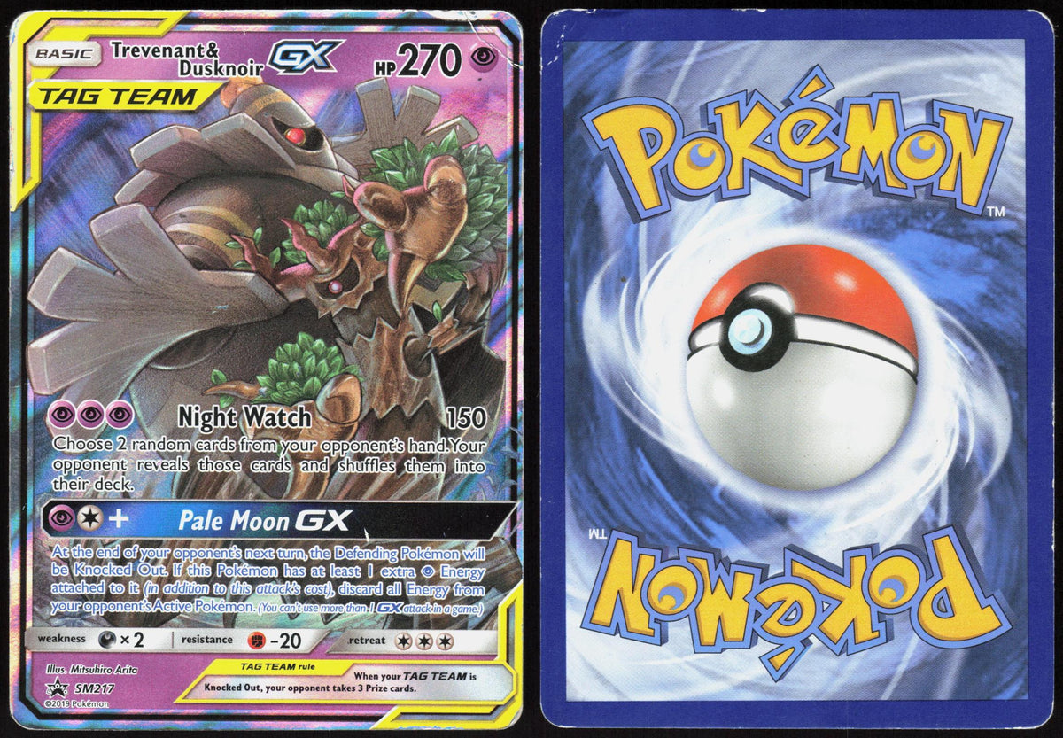 TREVENANT & DUSKNOIR GX - SM217 SUN & MOON PROMO POKEMON PROMO HOLO HP
