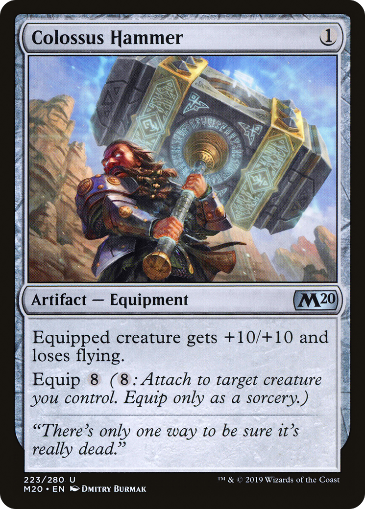 MAGIC: THE GATHERING  - Colossus Hammer (M20-223) - Core Set 2020